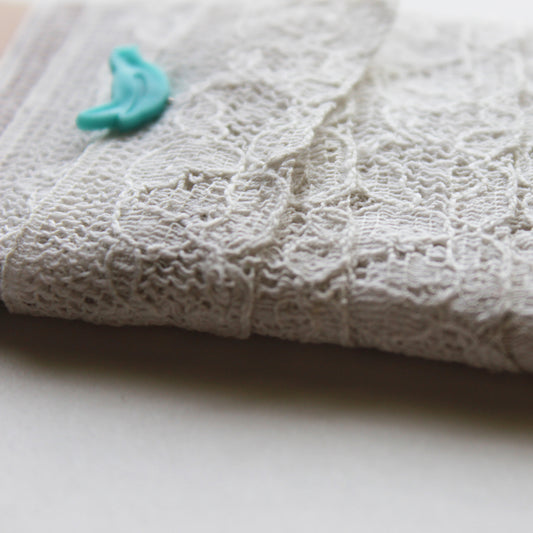 Off-White / Ivory 7/8" Lace Trim 5 Feet