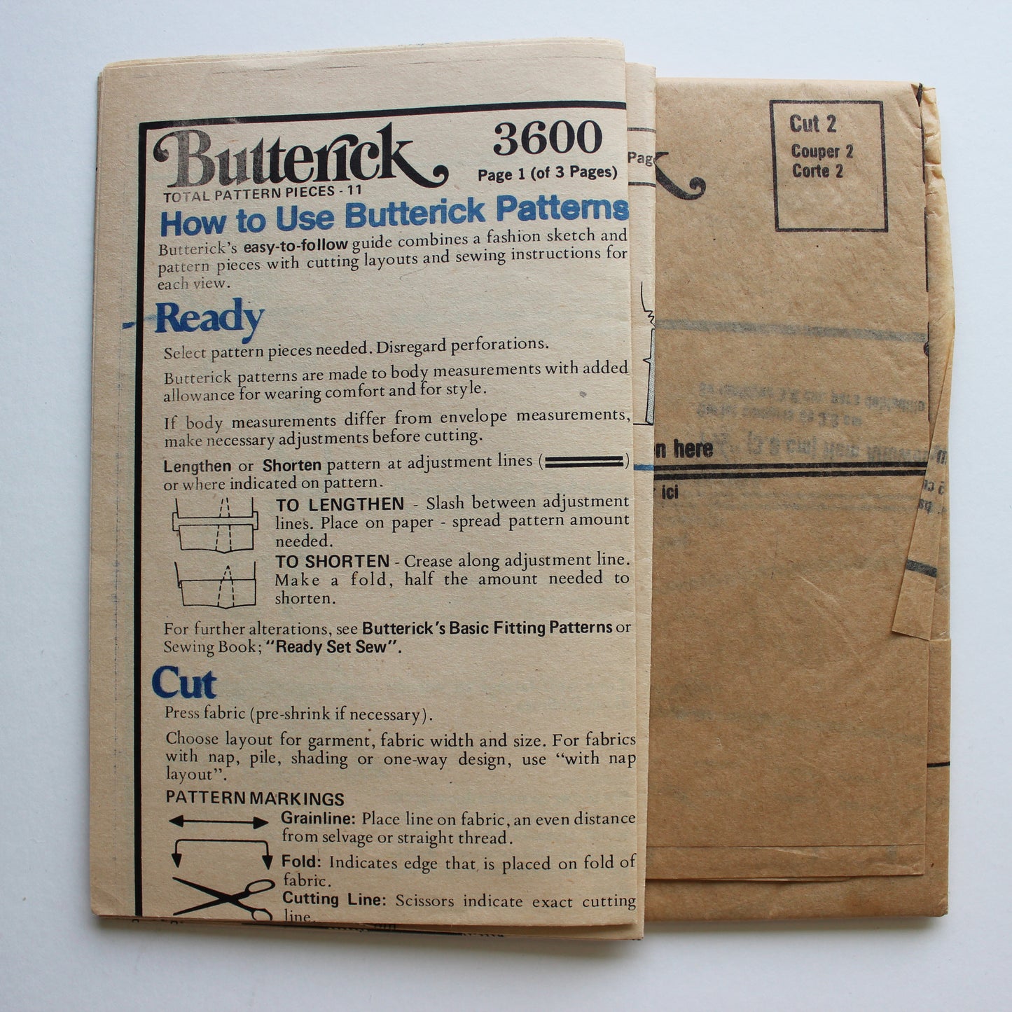 1970s Butterick 3600 Sewing Pattern Girls Overalls Jacket Size 10