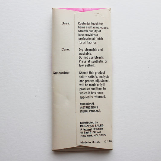 Talon Stretch Lace Seam Tape Brown 3 Yards