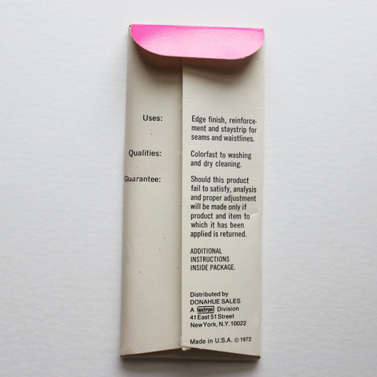 Talon Woven Edge Seam Tape Black 5 Feet