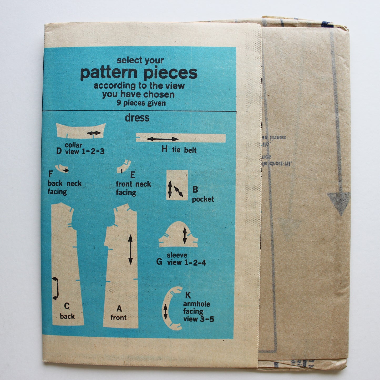 1969 Simplicity 8285 Sewing Pattern Misses Dress Size 12