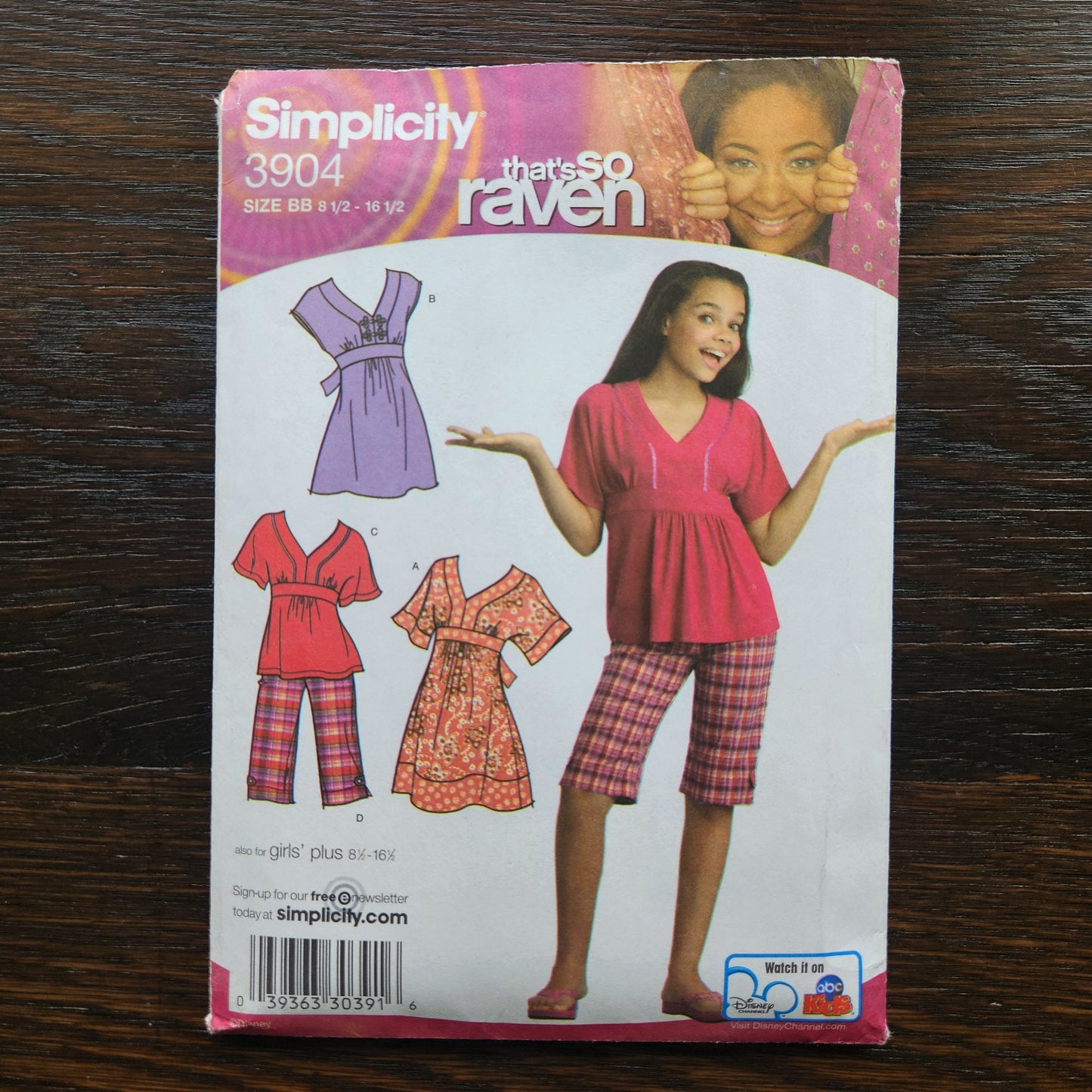 Simplicity 3904 Sewing Pattern Girls Dress Top Shorts 8 10 12 14 16