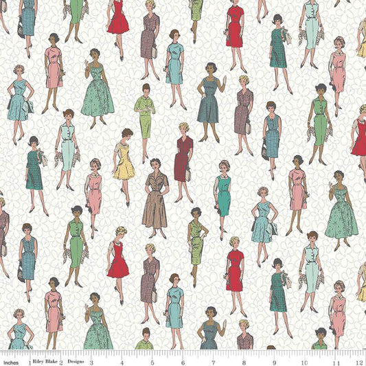 Mid Century Fashion Ladies Fabric