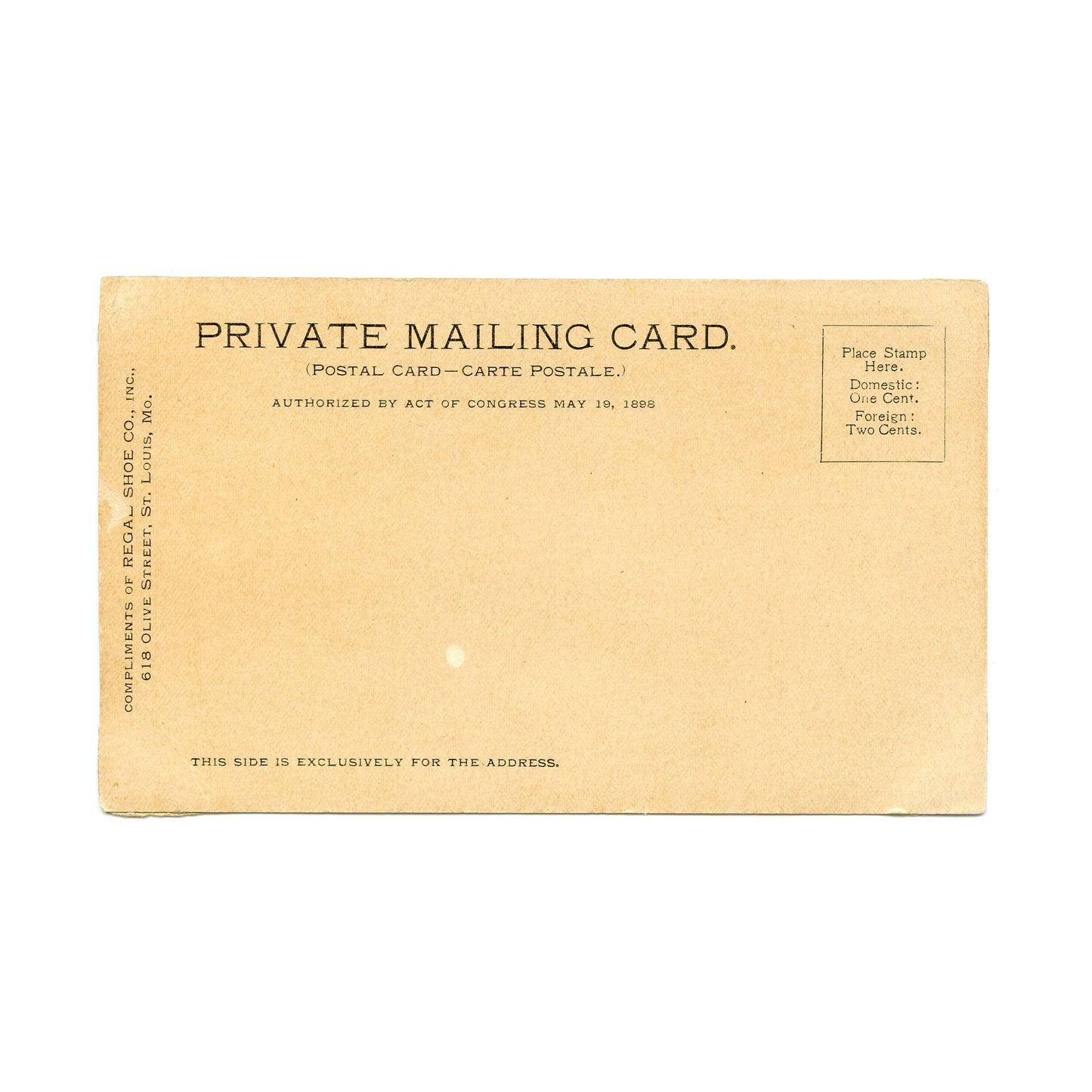 1904 Postcard World's Fair St. Louis MO Regal Shoe Co