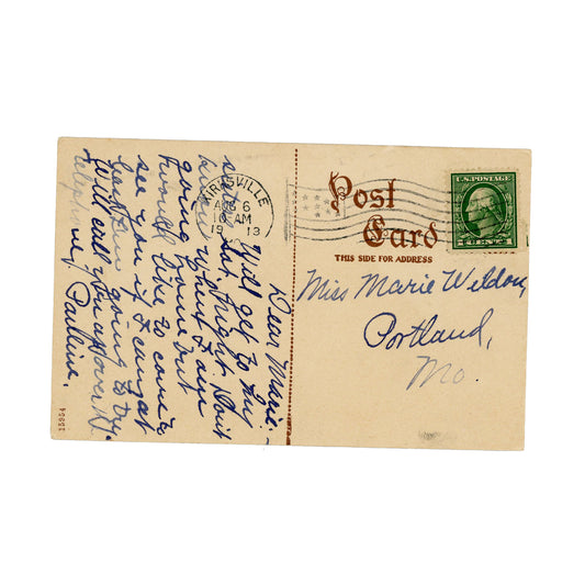 1913 Postcard Grim Hospital Kirksville MO