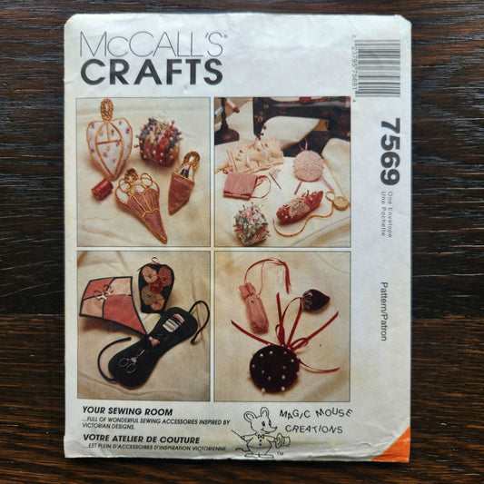 McCall's 7569 Sewing Pattern Misses Victorian Sewing Accessories