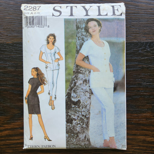 Style 2287 Sewing Pattern Misses Top Skirt Trousers Size 6 8 10 12 14 16