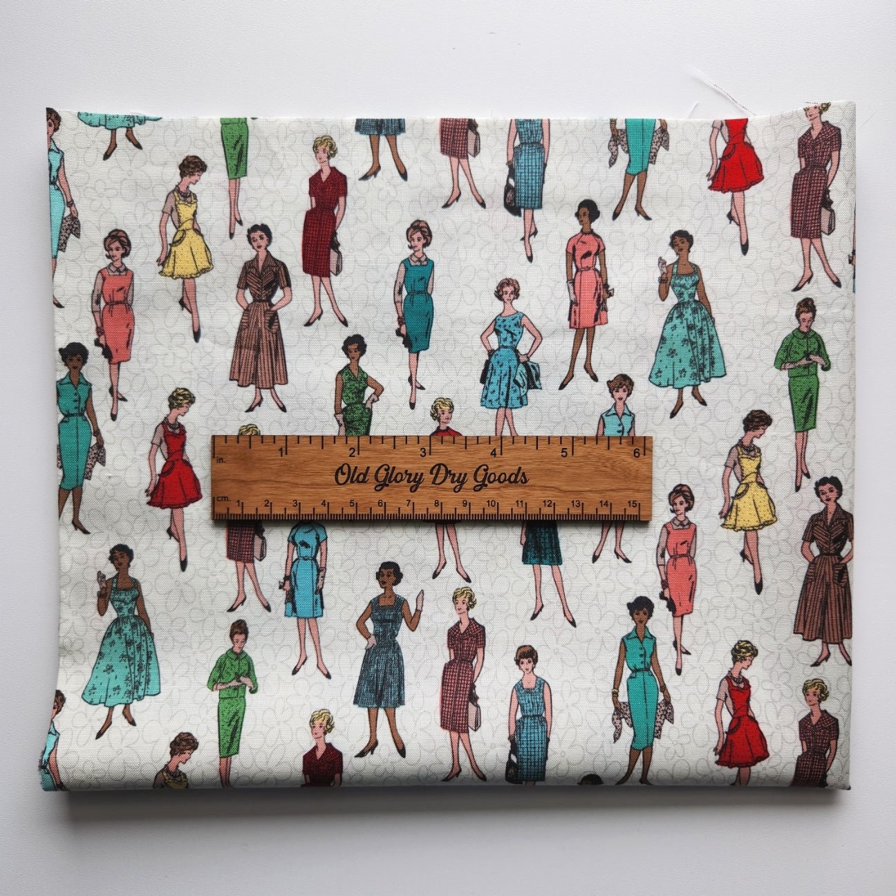 Mid-Century Fashion Ladies Fabric