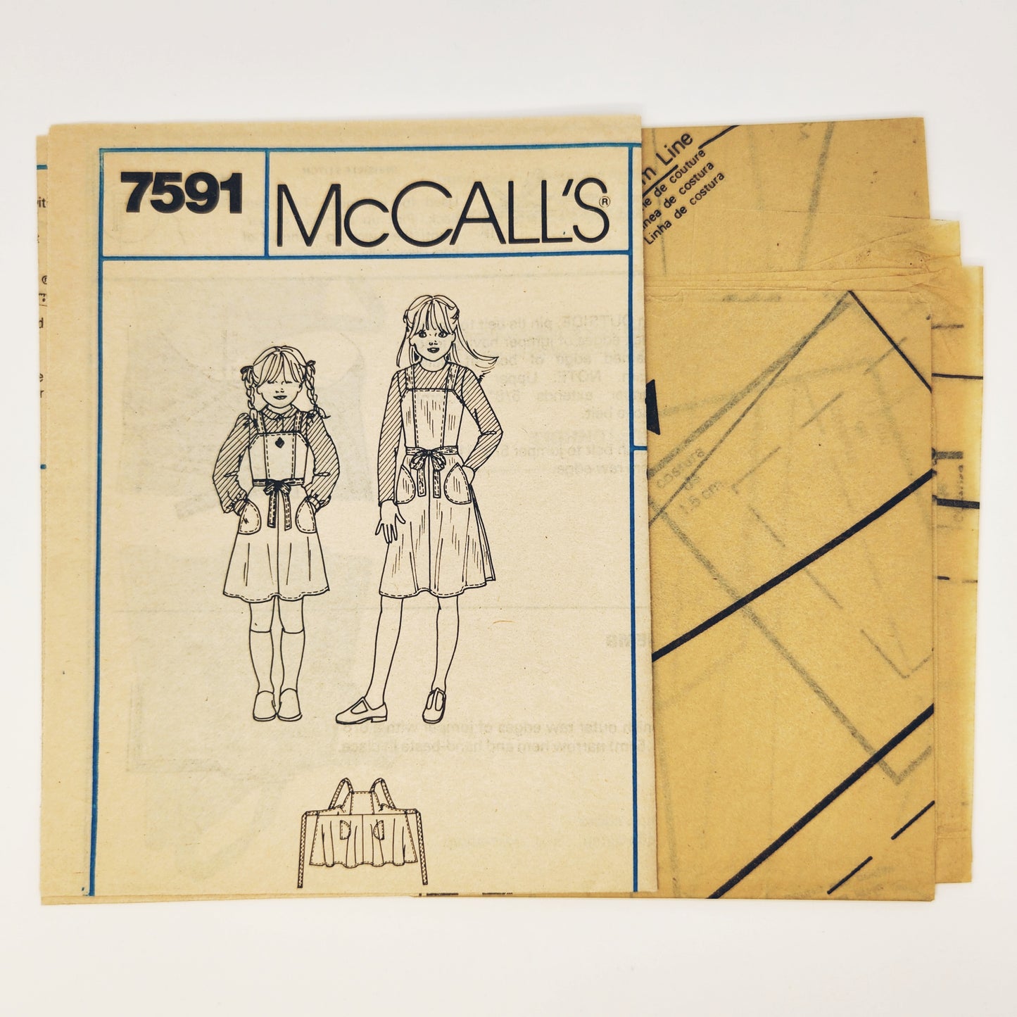 1981 McCall's Pattern 7591 Girls Jumper Size 7