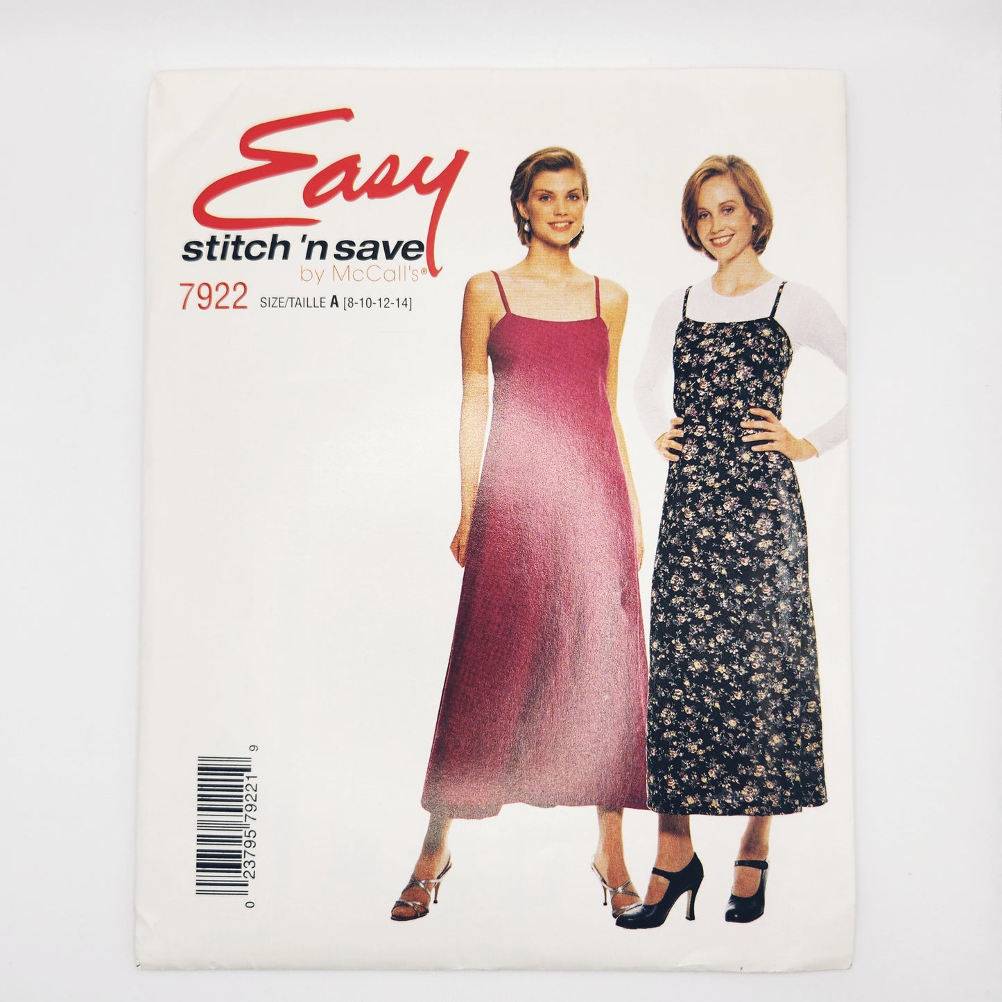 1995 McCall's Pattern 7922 Misses Dress Size 8-10-12-14