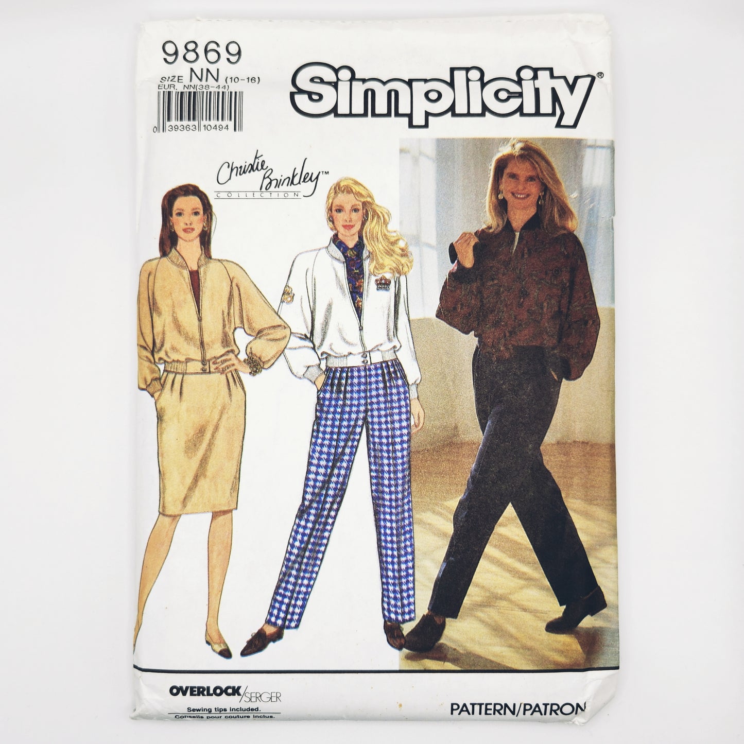 1990 Simplicity Pattern 9869 Misses Pants Skirt Jacket Top Size 10-12-14-16